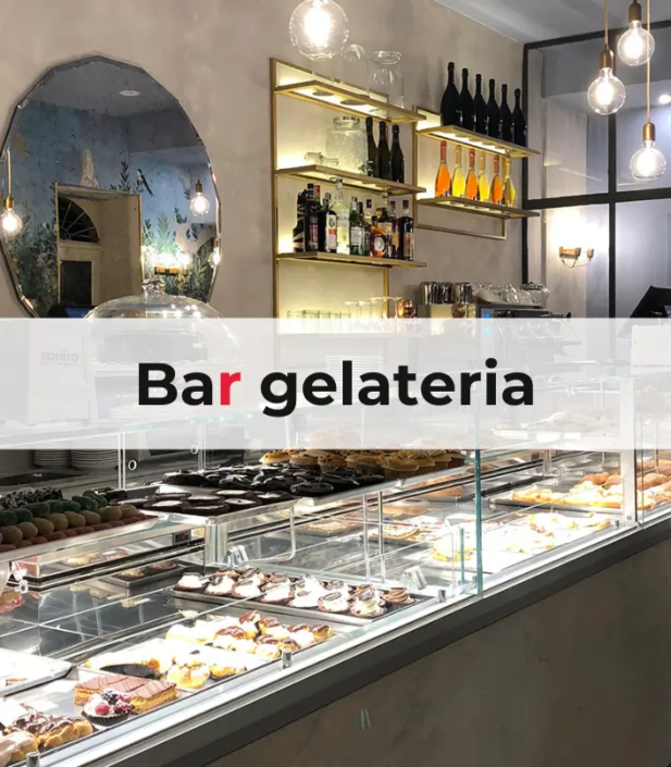 categoria arredo per bar, pasticcerie e gelaterie